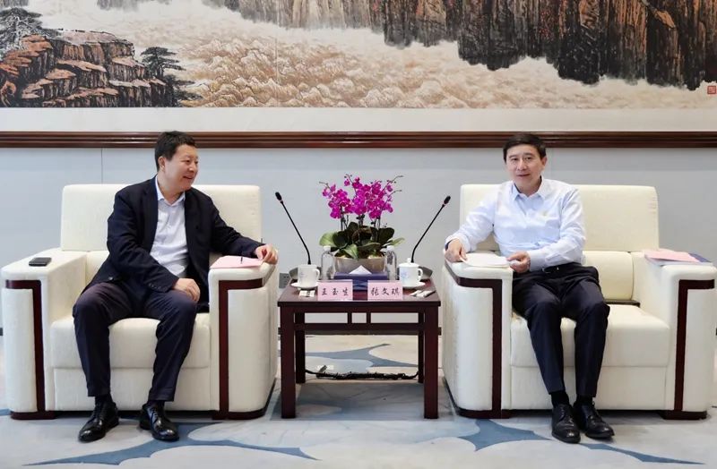 张文琪会见中铁建工集团党委书记,董事长王玉生一行